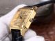 AAA Replica Cartier Santos-Dumont Swiss 9015 Watch All Gold Couple Wrist (3)_th.jpg